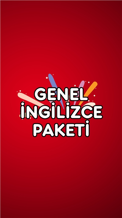 Genel İngilizce Paketi 1Kur